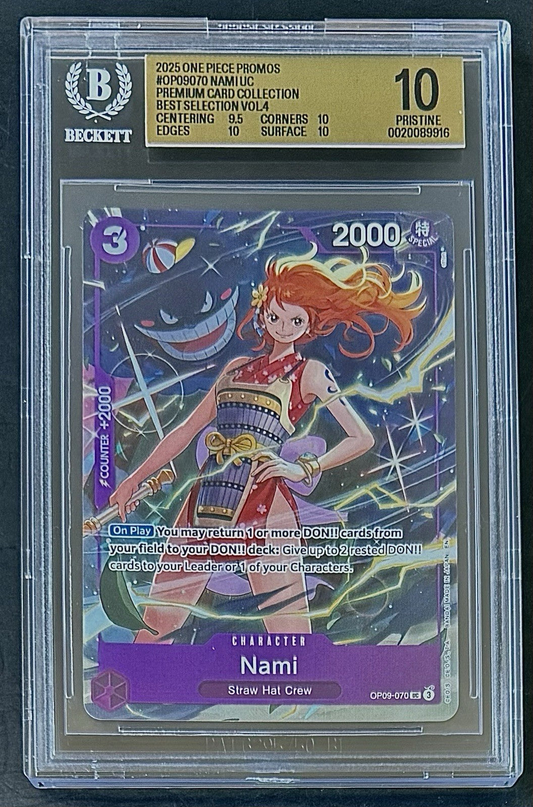 BGS 10 One Piece  OP09-070 UC - "Gengar" Nami - EN - Foil - Best Selection Vol.4