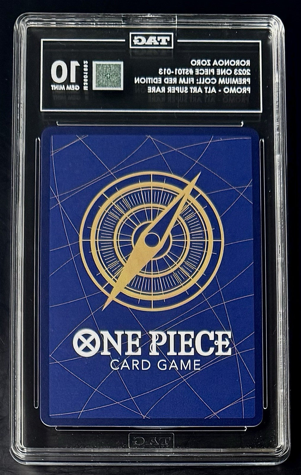 TAG 10 One Piece ST01-013 SR Roronoa Zoro - EN - Foil - Film Red Collection