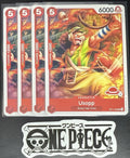 4x One Piece OP11-003 UC Usopp - English - Regular - Play Set - LD01 - NM/M