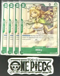 4x One Piece OP08-032 UC Milky - ENG - Regular - Play Set - TCG - NM/M