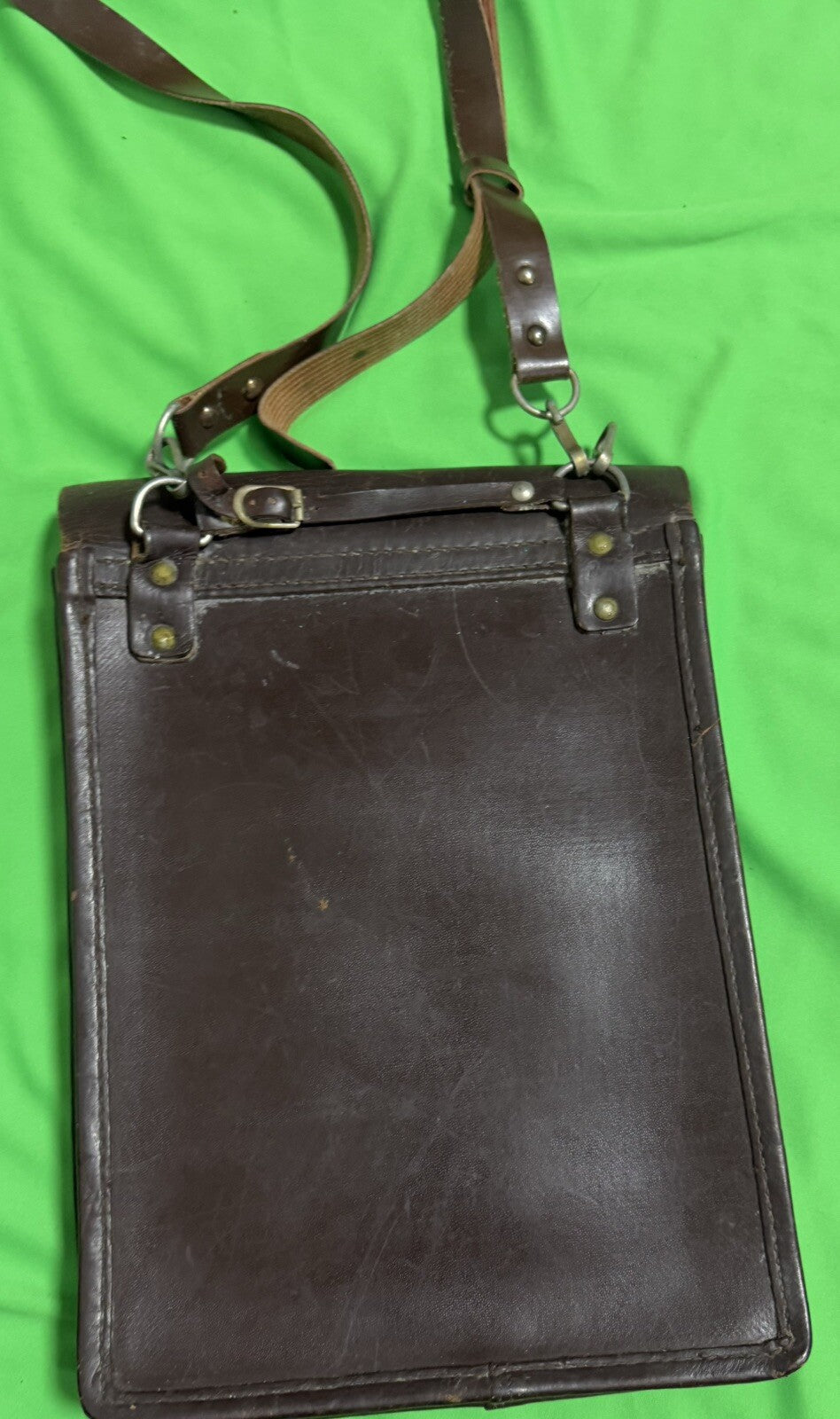 Russian WW2 Brown Leather Map Case - Original