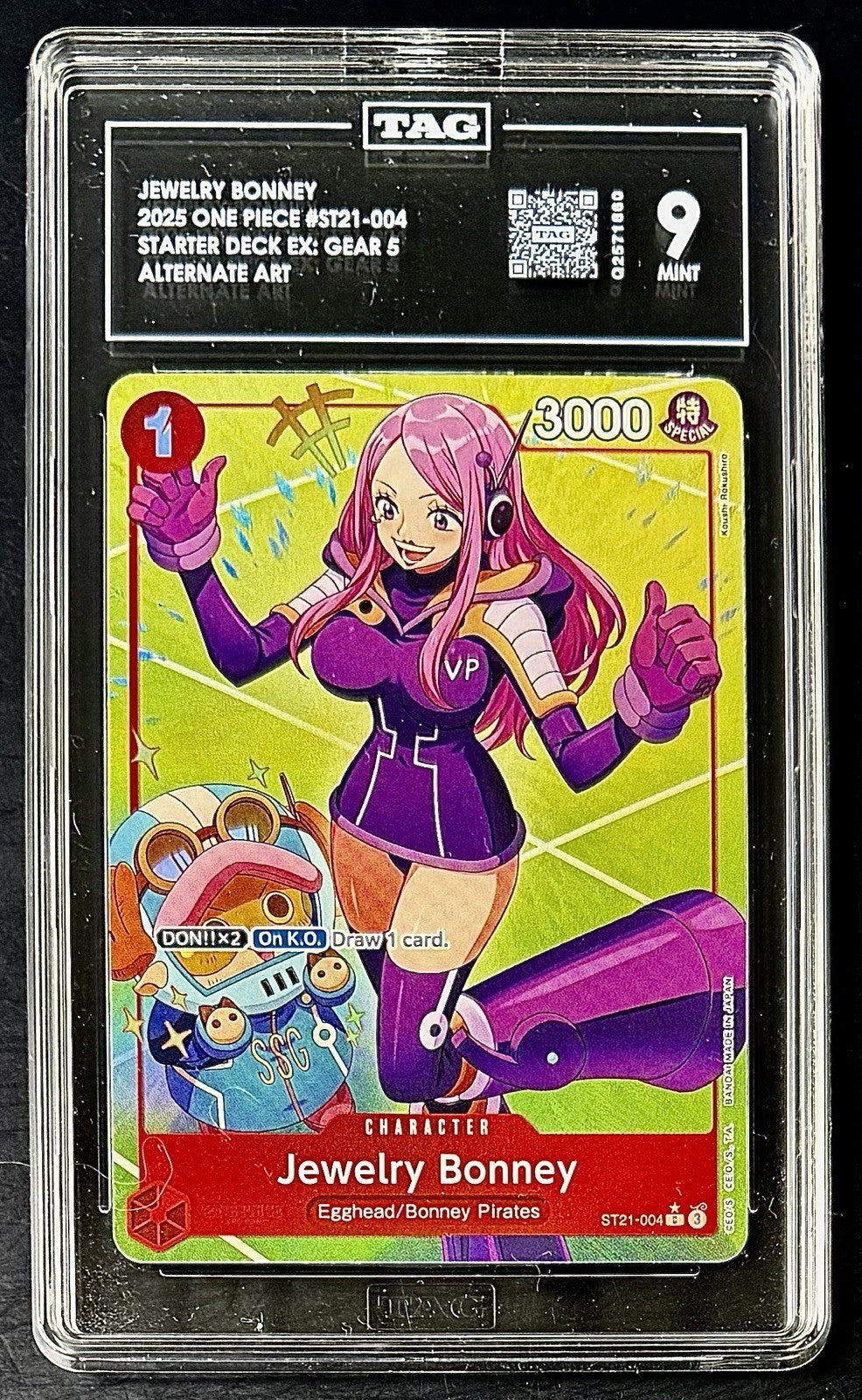 TAG 9 One Piece ST21-004 C* - Jewelry Bonney - Alt Art - EN - Foil - EX Gear 5
