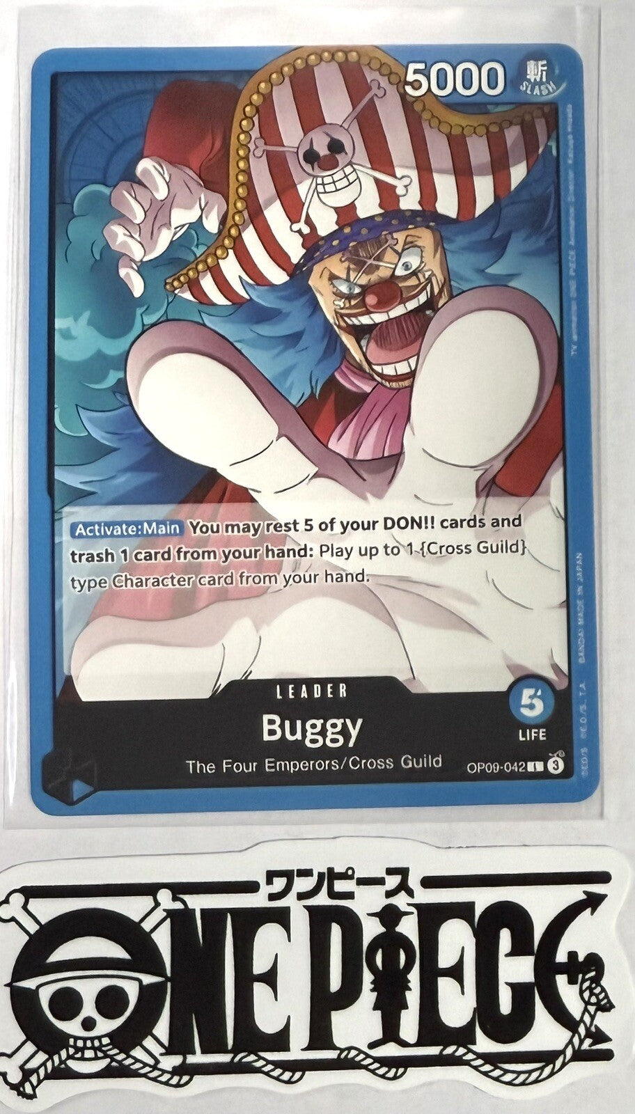 One Piece OP09-042 L Buggy - Leader - English -  TCG - NM/M