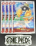 4 x One Piece ST01-011 C Brook - English - PRB02 Foil - Playset - NM/M