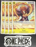 4x One Piece OP07-106 C Fuza - English - Regular - Play Set - NM/M
