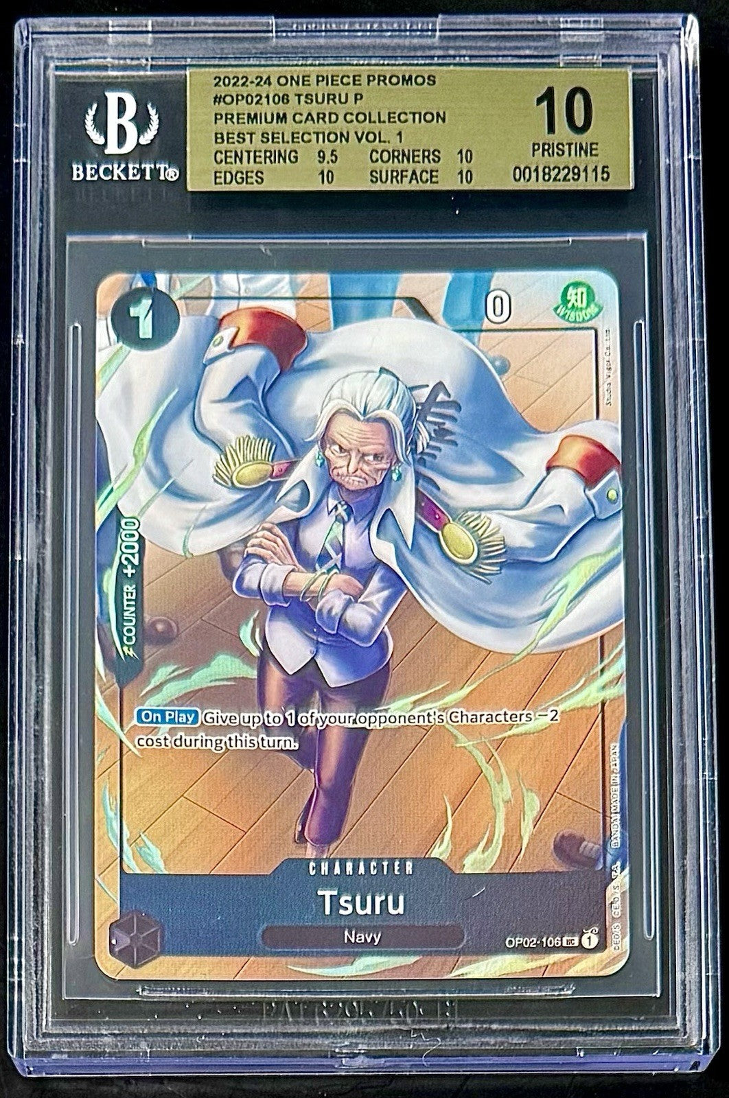 BGS 10 One Piece OP02-106 UC - Tsuru - EN - Foil - Best Selection Vol.1