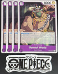 4x One Piece OP02-082 UC Byrnndi World - English - Playset - Regular - TCG -NM/M