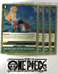 4x One Piece OP09-039 R Gum-Gum Cuatro Jet...  - Foil - English -  TCG - Mint