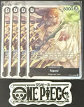 4x One Piece OP15-086 SR - Nami - EN - Foil - Play Set - TCG - NM/M