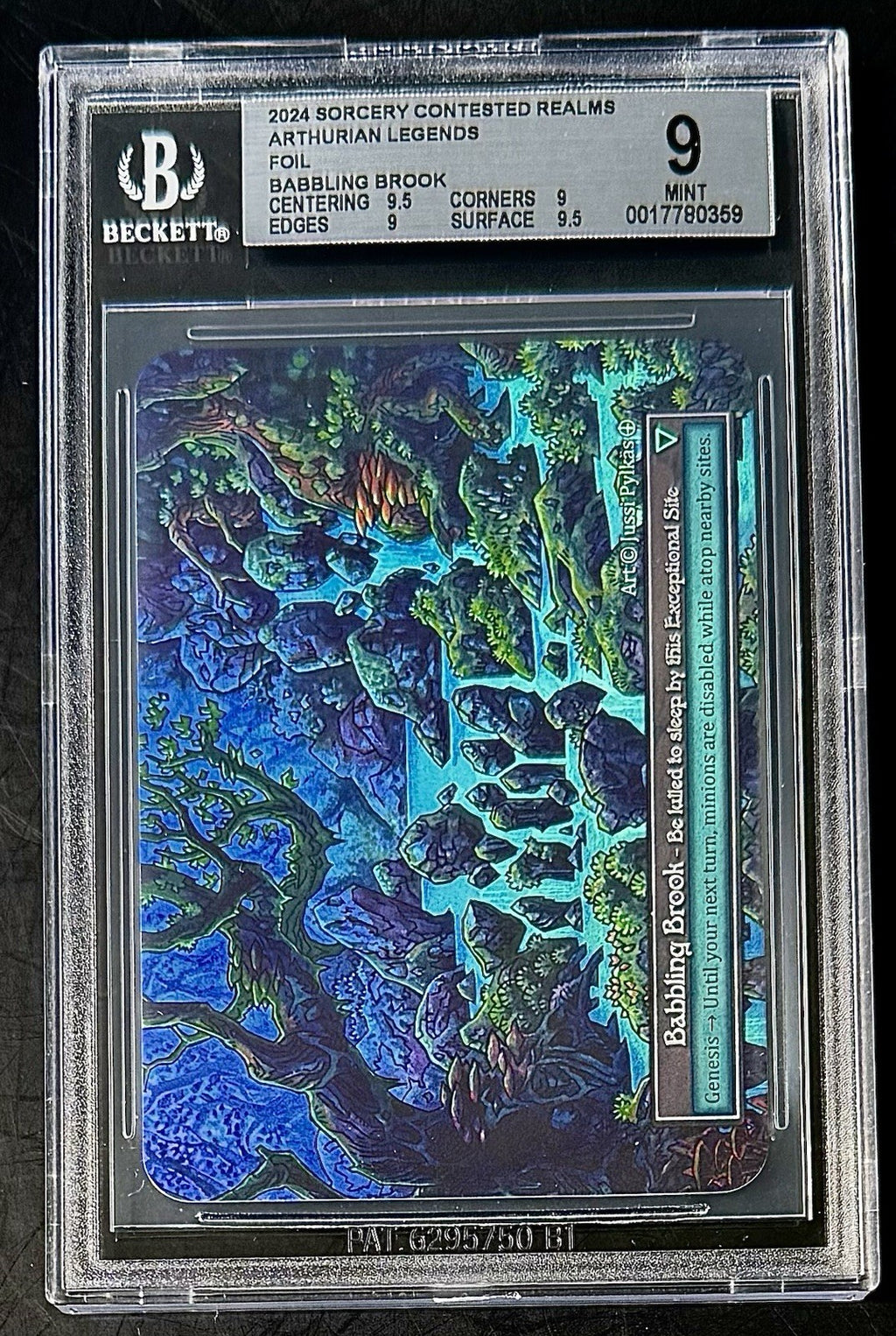 BGS 9 2024 Sorcery Contested Realms Arthurian Legends - Babbling Brook - Foil