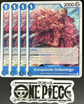 4x One Piece OP02-056 UC Donquixote...- English - Playset - Regular - TCG - NM/M