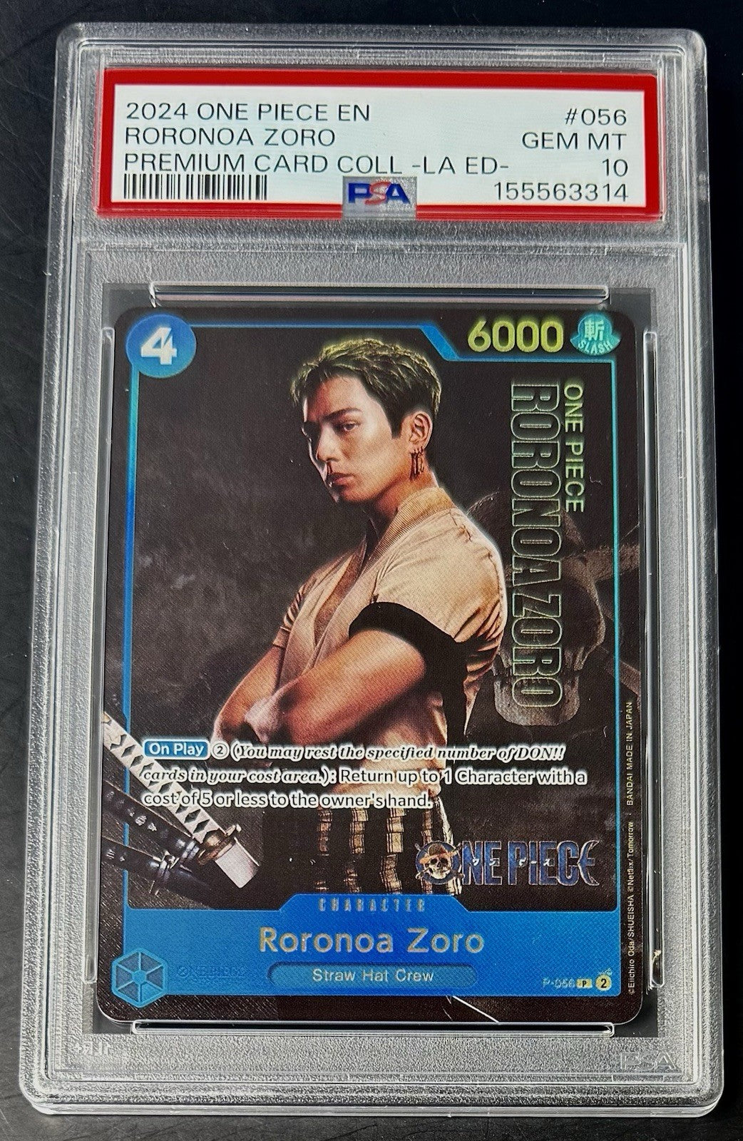 PSA 10 One Piece P-056 P - Roronoa Zoro - EN - Premium Collection Live Action