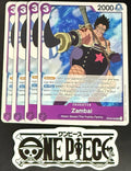 4x One Piece OP03-063 UC Zambai - English - Regular - Playset - TCG - NM/M