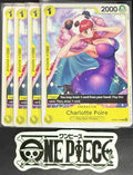 4x One Piece OP08-104 C Charlotte Poire - ENG - Regular - Play Set - TCG - NM/M