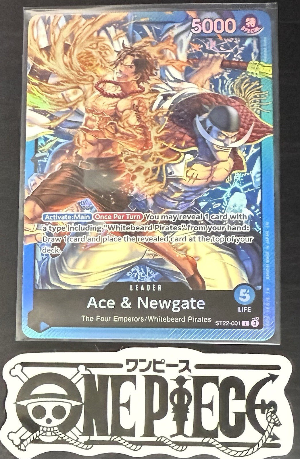 One Piece ST22-001 L  Ace & Newgate - English - Foil - TCG - NM/M