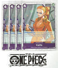 4x One Piece OP03-060 UC Kalifa - Flag Foil - English - Playset - TCG - NM/M