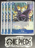 4x One Piece OP04-045 R - King - EN - Foil - Play Set - TCG - NM/M