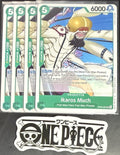 4x One Piece OP06-024 UC Ikaros Much - English - Regular - Playset - NM/M