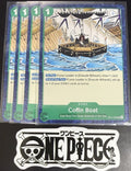 4x One Piece OP14-039 UC - Coffin Boat - EN - Regular - Play Set - NM/M