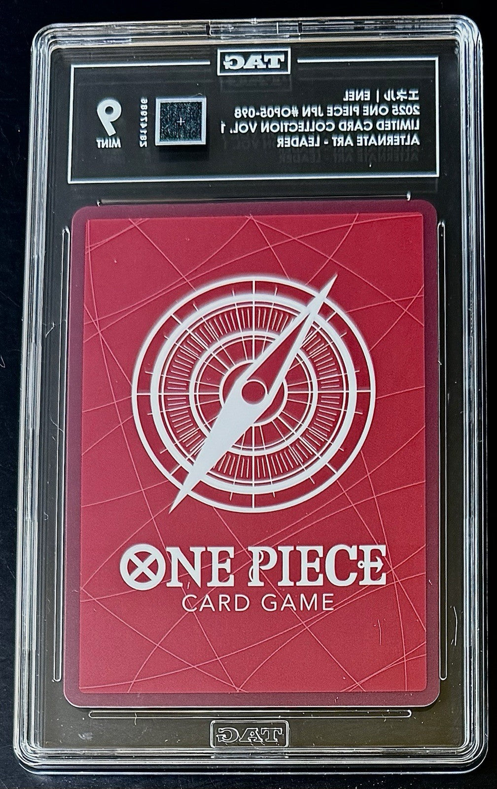 TAG 9 One Piece Base Shop OP05-098 L - Enel - Alt Art - JP - Base Shop Promo