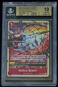 BGS 10 One Piece OP01-029 UC Radical Beam!! - EN - Foil - Best Vol.1 - Graded