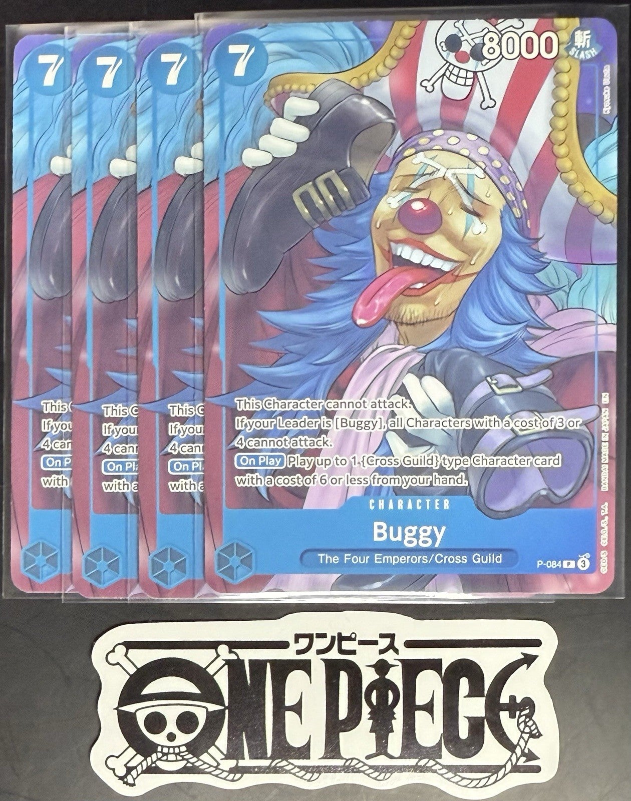 4x One Piece P-084 P Buggy - English - Regular - Playset - ST25 - TCG - NM/M