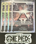 4x One Piece OP13-082 SR - Five Elders - EN - Foil - Play Set - TCG - NM/M