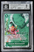 BGS 9 One Piece OP01-041 R Kouzuki Momonosuke Winner - English - Graded