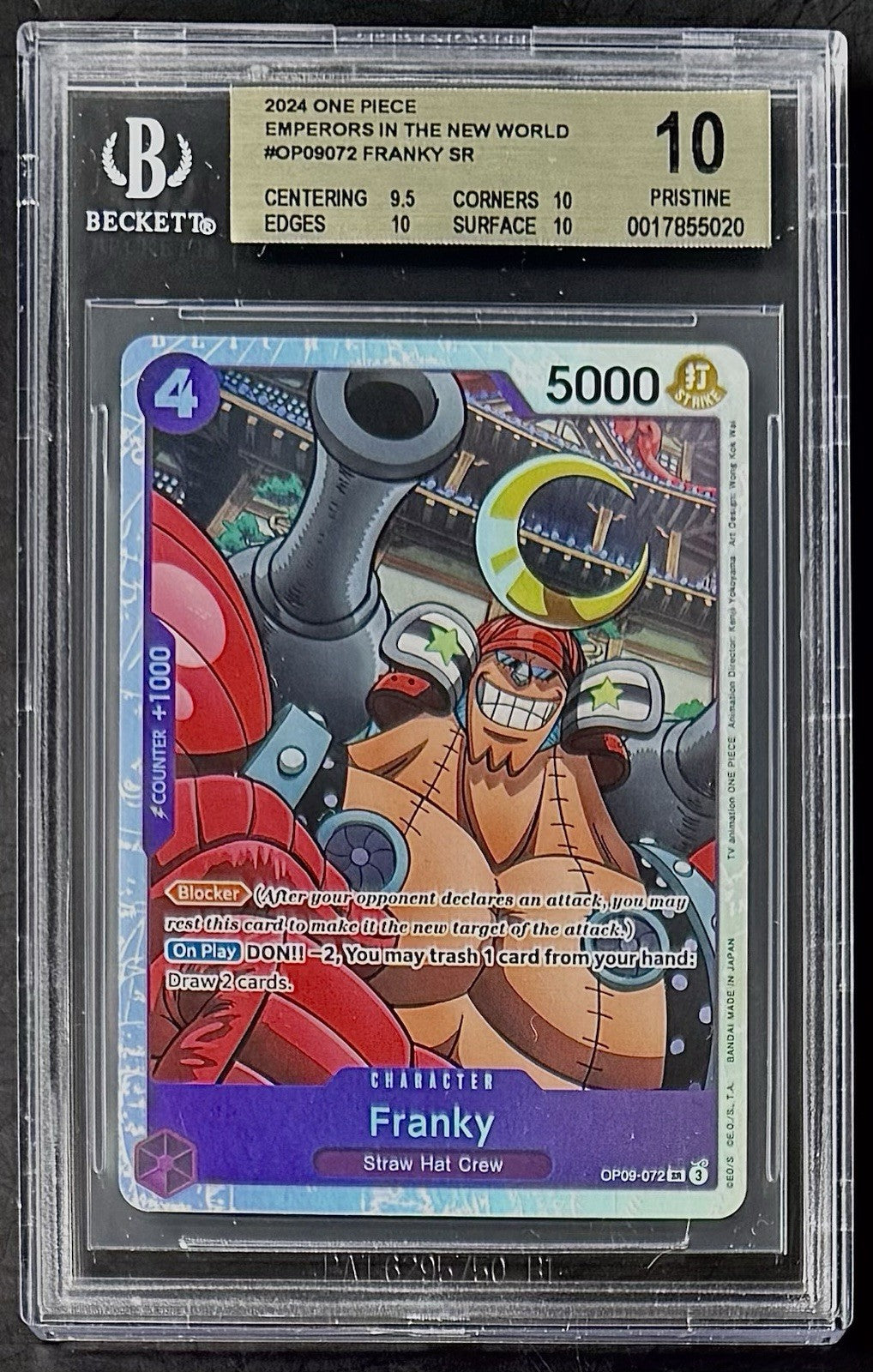 BGS 10 One Piece OP09-072 SR - Franky - EN - Emperors in the New World - Foil