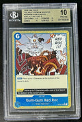 BGS 10 One Piece OP04-056 R* - Gum-Gum Red Roc - Alt Art - EN - PRB01 - Graded