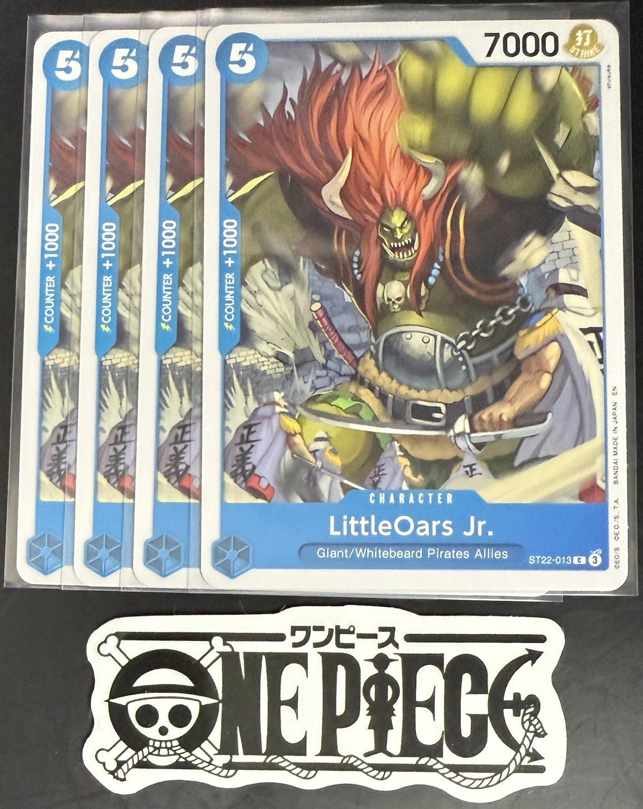 4x One Piece ST22-013 C LittleOars Jr. - English - Regular - Playset - TCG- NM/M