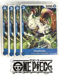 4x One Piece EB01-025 C Fourtricks - ENG - Regular - Play Set - TCG - NM/M