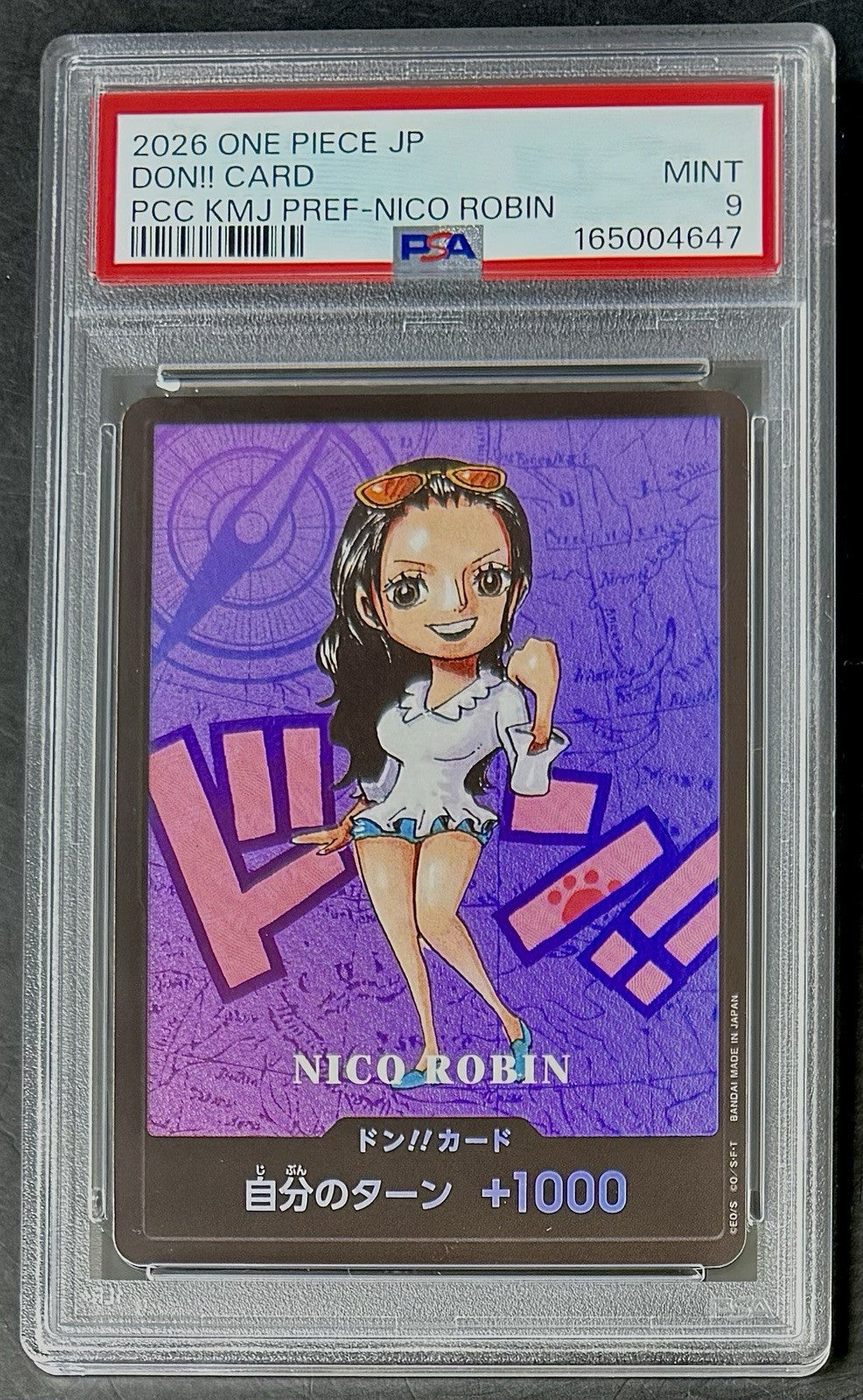 PSA 9 One Piece Don Card - Nico Robin - JP - Kumamoto Prefecture Special Don!!