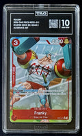 TAG 10 One Piece ST21-011 C* - Franky - Alt Art - EN - Foil - EX Gear 5 - Graded