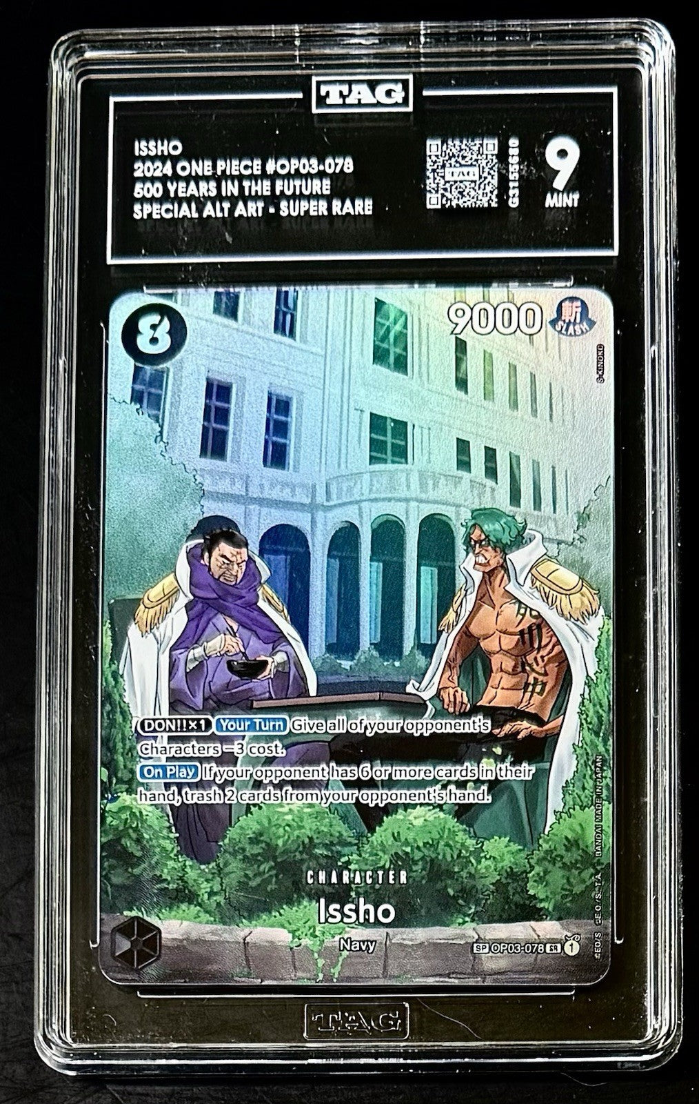TAG 9 One Piece SP OP03-078 SR - Issho - Alt Art - EN - 500 Years in the Future