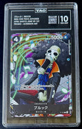 TAG 10 One Piece P-121 P - Brook - Alt Art - JP - April Saikyo Jump MAG Promo