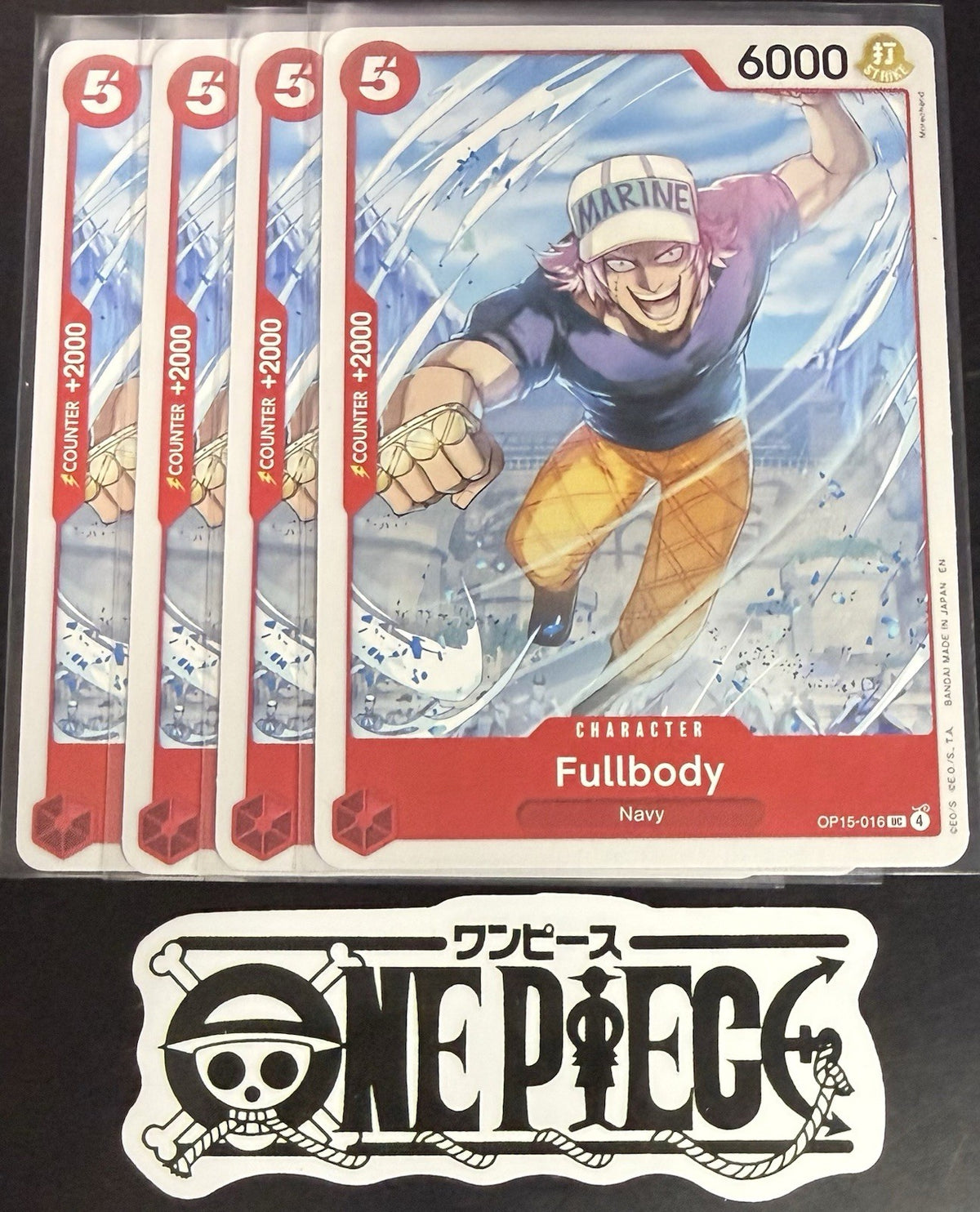 4x One Piece OP15-016 UC - Fullbody - EN - Regular - Play Set - TCG - NM/M