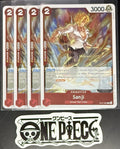 4x One Piece ST21-003 C Sanji - English - Foil - Playset - TCG - NM/M