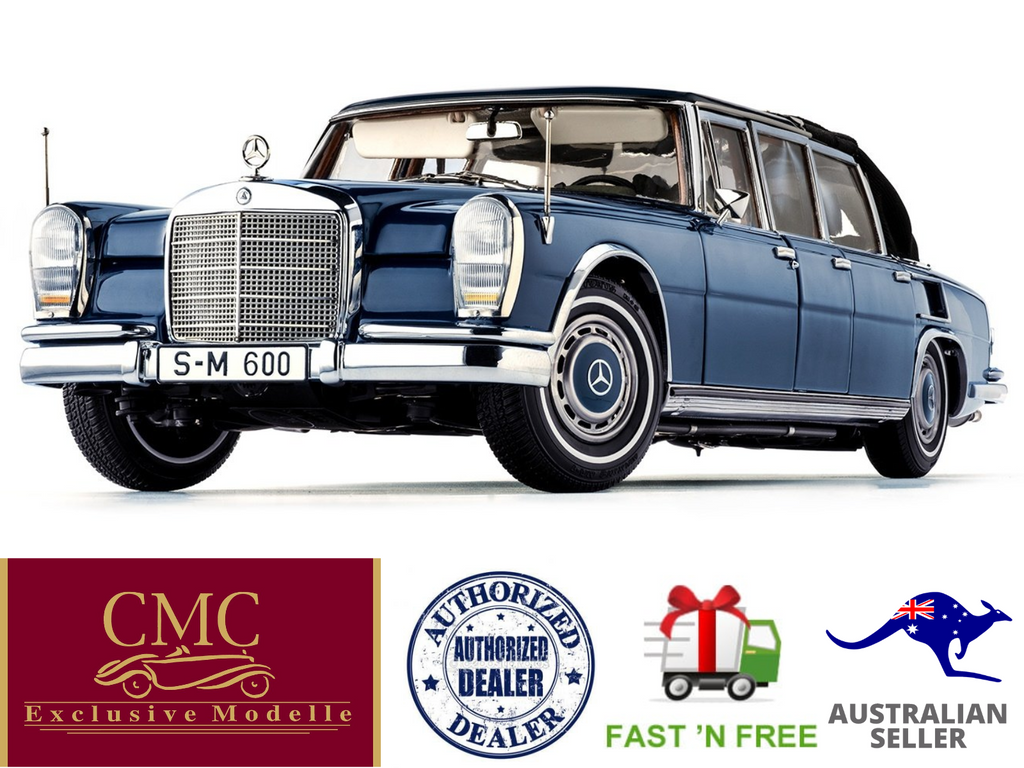 CMC M-205 Mercedes-Benz 600 Pullman (W100) Landaulet w/ Functional Softtop, 1:18