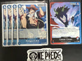 4x One Piece EB02-028 R Portgas.D.Ace + Leader - English -Foil-Play Set-TCG-Mint