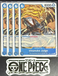 4 x One Piece OP11-044 C Vinsmoke Judge - ENG - Regular - Playset - TCG - NM/M