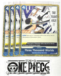 4x One Piece OP03-057 R Three Thousand... - Flag Foil - English - Playset - NM/M
