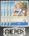 4x One Piece P-053 P Nami - English - Play Set - Regular - LD01 - TCG - NM/M
