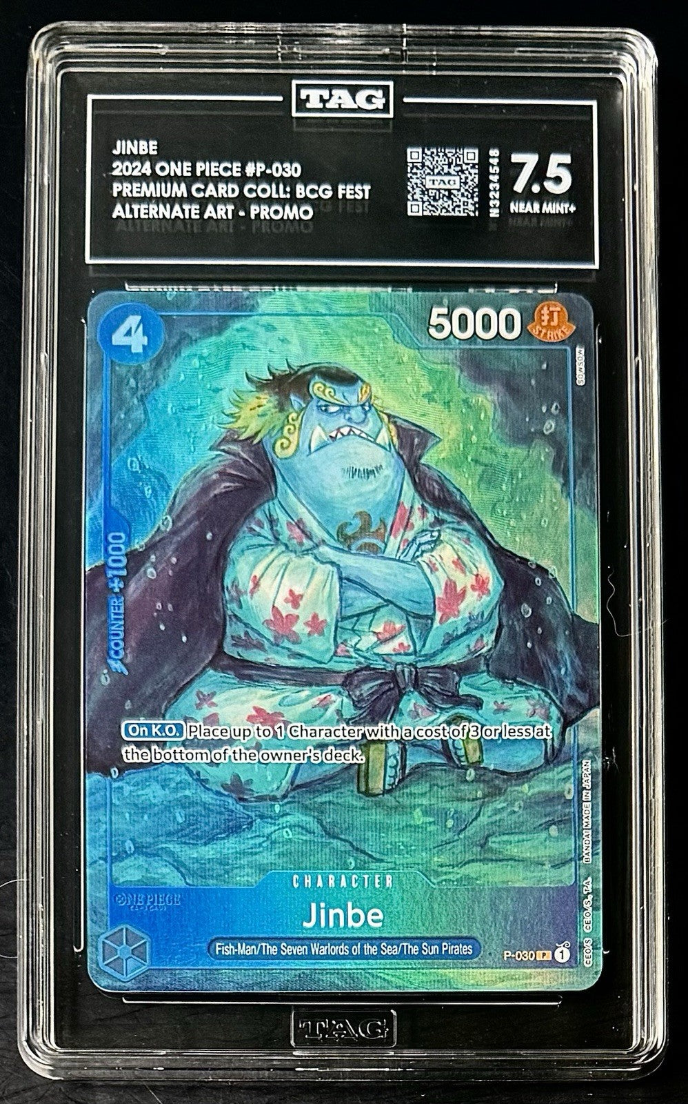 TAG 7.5 One Piece P-030 P -  Jinbe - Alt Art - EN - Foil - BCG Fest 23-24