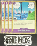 4x One Piece OP07-075 UC  Slow-Slow Beam - English - Regular - Play Set - NM/M