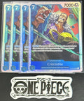 4x One Piece OP09-046 SR - Crocodile - EN - Foil - Playset - TCG - NM/M