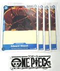 4x One Piece ST03-002 C Edward Weevil - English - Regular - Playset - TCG - NM/M
