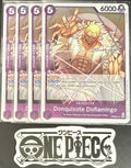 4 x One Piece PRB02-011 R Donquixote Doflamingo - English - Foil - Playset -NM/M
