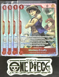 4x One Piece OP14-013 SR - Monkey.D.Luffy - EN - Foil - Play Set - NM/M
