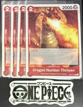 4x One Piece OP10-012 C Dragon Number... - ENG - Regular - Playset - TCG - NM/M